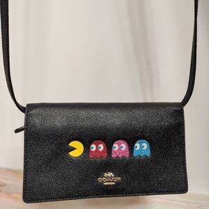 Coach F75605 Hayden Foldover Crossbody Clutch With PAC-MAN Animation